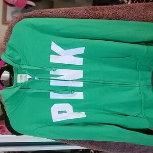 sz lg pink zip up
